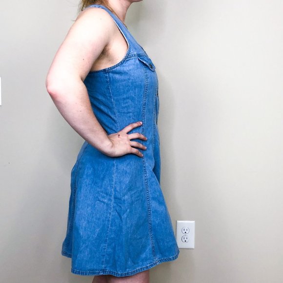 VINTAGE DENIM DRESS - Picture 4 of 7